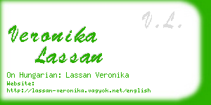 veronika lassan business card